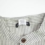 Nomad Sari Men’s Grey Stone Stripes Grandad Shirt (Large) - Image 7