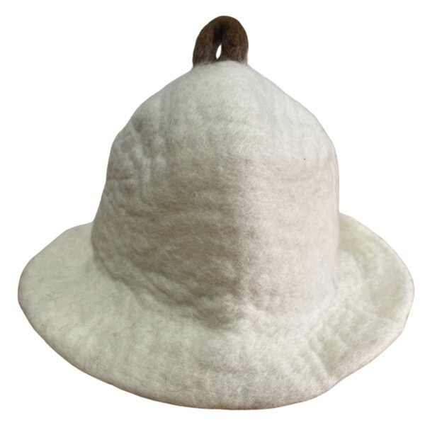 Ancient Wisdom Natural Felted Sauna Bowl Hat