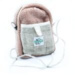 Ancient Wisdom Hemp & Cotton Mobile Phone Bag with String Strap (Assorted) - Image 6