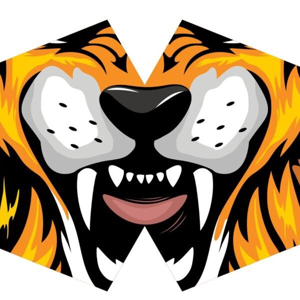 Ancient Wisdom Children's Reusable Fashion Face Mask – Tiger Design