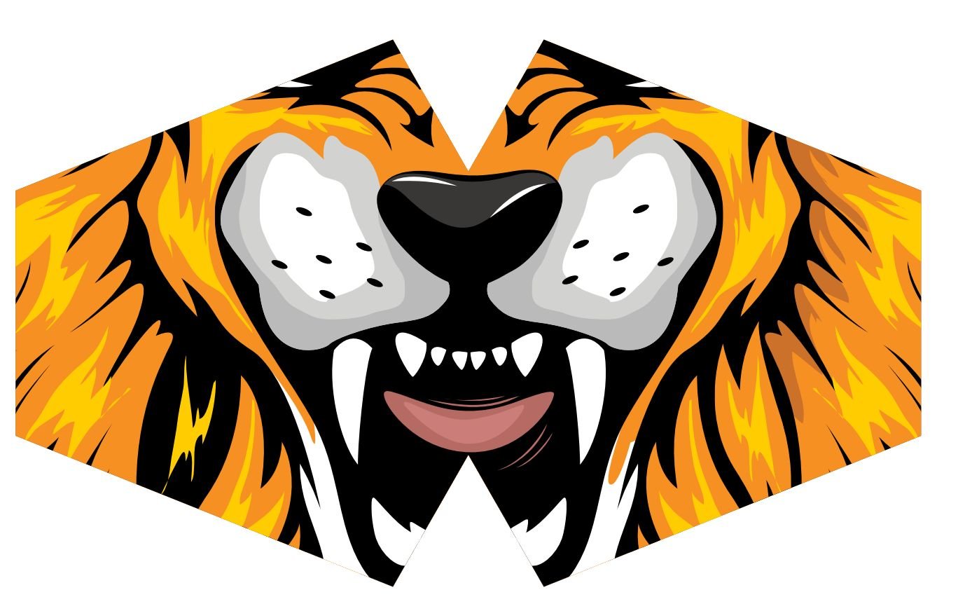 bG9jYWw6Ly9tZWRpYS9ISi9BQy82MFIzMEMxRzZNV0tBQ0hKLzBhNjk1MmFmLnBuZw.jpg Ancient Wisdom Children's Reusable Fashion Face Mask – Tiger Design - Image 1