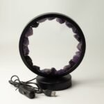 Ancient Wisdom Amethyst Gemstone Halo Lamp - Zen Spirit - Image 7