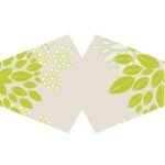 Ancient Wisdom Adult Reusable Fashion Face Covering – Green Leaves Design - Image 2