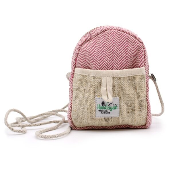 Ancient Wisdom Hemp & Cotton Mobile Phone Bag with String Strap (Assorted)