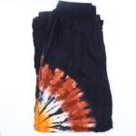 Ancient Wisdom Japanese Style Black, Chocolate & Orange Lounge Pants (Medium) - Image 2