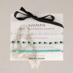 Ancient Wisdom Nymph Spirit Gemstone Bracelet Set - Endless Ocean