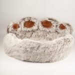 PAW Large Big Paw Shaped Shaggy Plush Pet Bed (70cm)