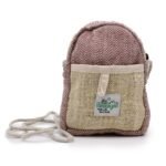 Ancient Wisdom Hemp & Cotton Mobile Phone Bag with String Strap (Assorted) - Image 4