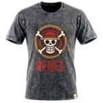 Nomad Sari Stonewashed Cotton T-Shirt - Rebel - Charcoal - XL - Image 4