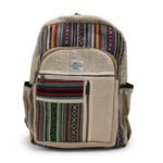 Ancient Wisdom Hemp & Cotton Straight Zips Style Large Backpack - Image 4