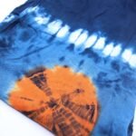 Ancient Wisdom Japanese Style Blue, Teal & Orange Lounge Pants (Large) - Image 2