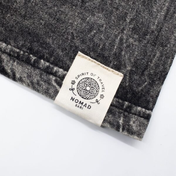 Nomad Sari Stonewashed Cotton T-Shirt - Rebel - Charcoal - XL