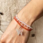 Ancient Wisdom Nymph Spirit Gemstone Bracelet Set - Blood Moon - Image 5