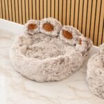 PAW Large Big Paw Shaped Shaggy Plush Pet Bed (70cm) - Image 3