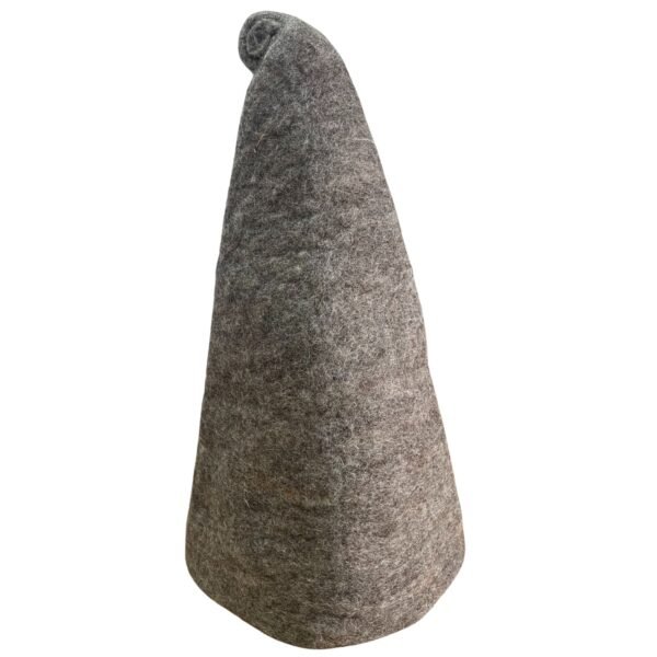 Ancient Wisdom Natural Brown Felted Sauna Wizard Hat