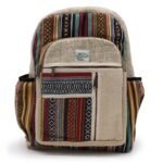 Ancient Wisdom Hemp & Cotton Straight Zips Style Large Backpack - Image 2