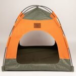 PAW Green & Orange Pet Bed Tent (48 × 48 × 40cm) - Image 4