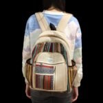 Ancient Wisdom Hemp & Cotton Straight Zips Style Large Backpack - Image 7