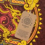 Nomad Sari Unisex Stonewashed Maroon Dragon Mandala Cotton T-Shirt (Medium) - Image 3