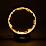 Ancient Wisdom Rose Quartz Gemstone Halo Lamp - Zen Body - Image 4
