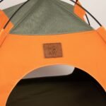 PAW Green & Orange Pet Bed Tent (48 × 48 × 40cm) - Image 2