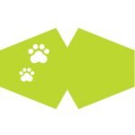 Ancient Wisdom Adult Reusable Fashion Face Covering – Pet Paw Prints Design - Image 2