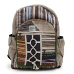 Ancient Wisdom Hemp & Cotton Rope & Pockets Style Large Backpack