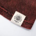 Nomad Sari Unisex Stonewashed Maroon Dragon Mandala Cotton T-Shirt (Medium) - Image 4
