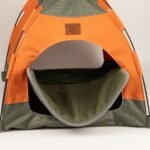PAW Green & Orange Pet Bed Tent (48 × 48 × 40cm) - Image 7