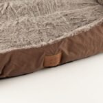 PAW Medium Plush Teddy Brown Pet Bed (70 × 55 x 18cm) - Image 5