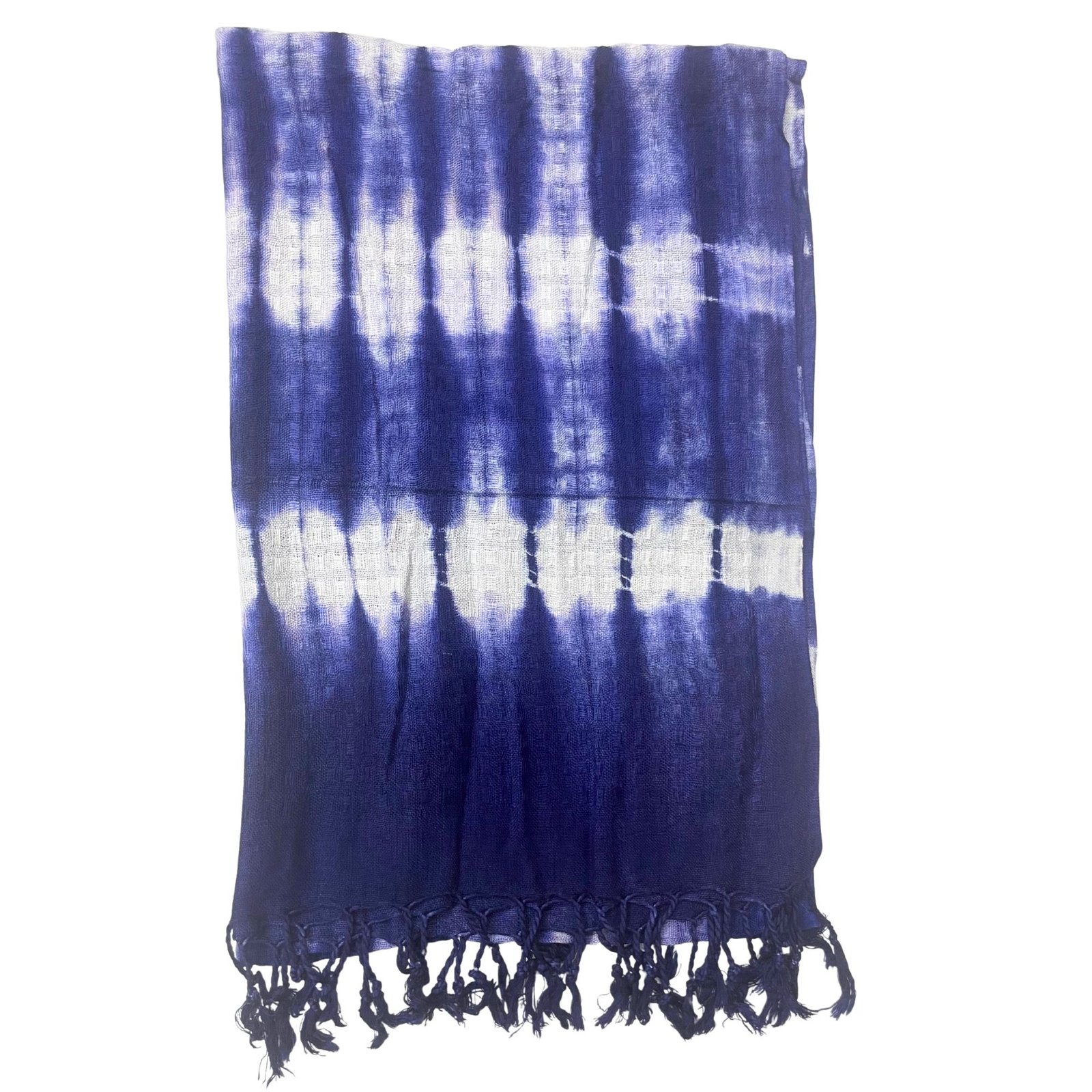 bG9jYWw6Ly9tZWRpYS9TTS9KQy82MFIzMEMxSjYwVjNKQ1NNL2Q2YjZhYTMwLmpwZWc.jpg Ancient Wisdom Indigo Stripes Design Boho Java Art Stole/Scarf (62 x 200cm) - Image 1