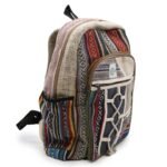 Ancient Wisdom Hemp & Cotton Rope & Pockets Style Large Backpack - Image 6