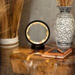 Ancient Wisdom Rose Quartz Gemstone Halo Lamp - Zen Body - Image 7