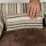 PAW Medium Brown Stripe Design Sofa Style Pet Bed (60 × 60 × 28cm) - Image 11