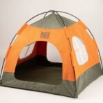 PAW Green & Orange Pet Bed Tent (48 × 48 × 40cm) - Image 5