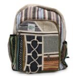 Ancient Wisdom Hemp & Cotton Rope & Pockets Style Large Backpack - Image 8