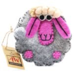 Natural Felt Zipper Pouches - Happy Sheep - Image 9