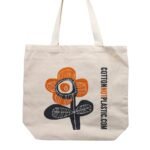Ancient Wisdom Bright Flower Design Eco Cotton Bag (Assorted) - Image 2