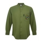 Nomad Sari Men’s Forest Green Artisan Kathmandu Shirt (XL)