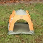 PAW Green & Orange Pet Bed Tent (48 × 48 × 40cm) - Image 8