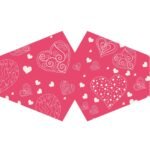 Ancient Wisdom Adult Reusable Fashion Face Covering – Pink Hearts Design - Image 3