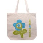 Ancient Wisdom Bright Flower Design Eco Cotton Bag (Assorted) - Image 4