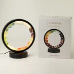 Ancient Wisdom 7 Chakra & 7 Gems Gemstone Halo Lamp - Image 3