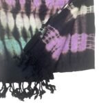Ancient Wisdom Multi Stripes Design Boho Java Art Stole/Scarf (62 x 200cm) - Image 2