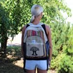 Ancient Wisdom Hemp & Cotton Bohdi Tree Design Large Backpack - Image 2
