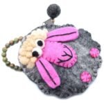 Natural Felt Zipper Pouches - Happy Sheep - Image 6