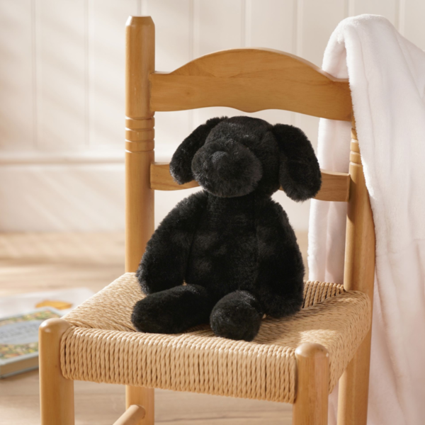 Softies Monty The Long Leg Black Puppy Plush Toy (30cm)