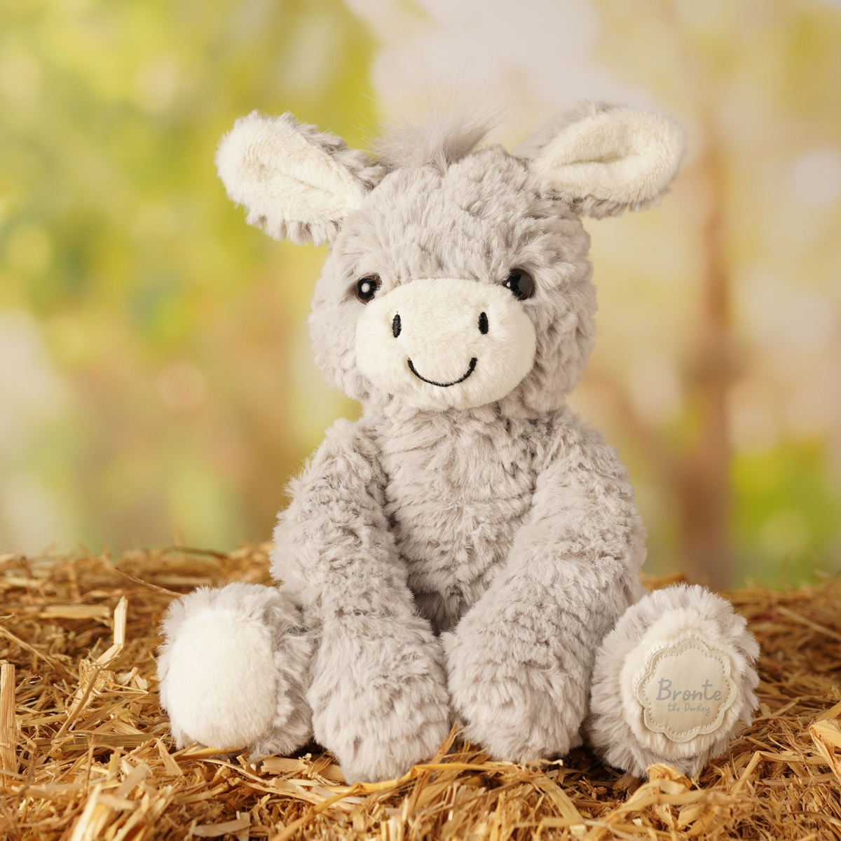 main-127.png Softies Bronte The Sitting Donkey Plush Toy (22cm) - Image 1
