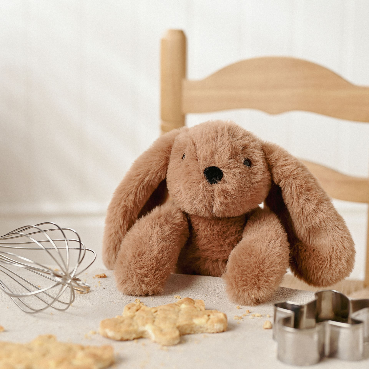 main-128.png Softies Cookie The Long Leg Dark Brown Plush Bunny Toy (35cm) - Image 1