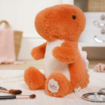 Softies Daphne The Sitting Orange Dinosaur Plush Toy (21cm)